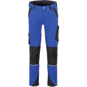 Planam Heren Cargo Norit herenbroek met tailleband, korenblauw/zwart, 24
