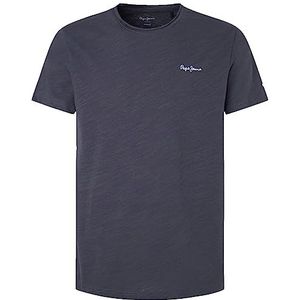 Pepe Jeans Heren Carter T-Shirt, Gewassen Zwart, XXL, Zwart, XXL