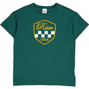 Fred's World by Green Cotton Racing Print S/S T, Cucumber, 104 cm