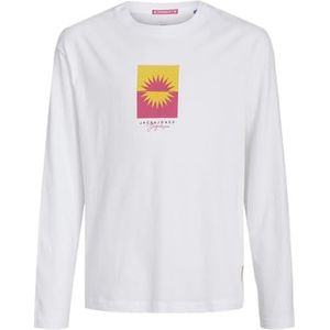 JACK&JONES JUNIOR JORMARBELLA Branding Tee LS Crew N JNR, wit (bright white), 152 cm