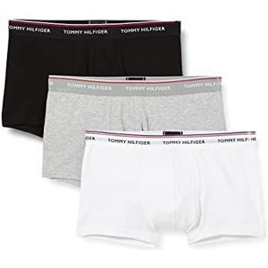 Tommy Hilfiger heren Boxershorts 3P Lr Trunk,zwart (Black / White / Grey Heather 004),S