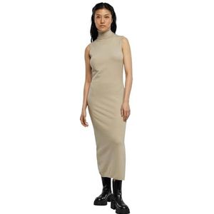 Urban Classics Dames dames gebreide eco viscose turtleneck jurk jurk, Wetzand, S