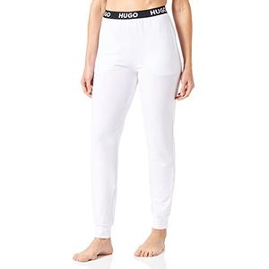 HUGO Sporty Logo Loungewear-broek voor dames, White100, XS