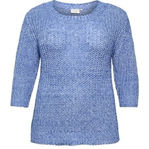 Kaffe Curve Kcsanne gebreide trui voor dames, Regatta, M grote maten