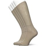 Camano - Crew Sokken - Zand - 4 Paar - Bamboe Wandelsokken voor Diabetici