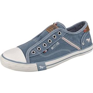 MUSTANG Unisex 5803-414-8 Slip On Sneakers voor kinderen, blauw 8, 31 EU