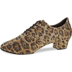 Diamant Trainerschoenen voor dames 189-234-602-V - Leopard Glitter - 3,7 cm blokhak - VarioSpin zool - Normale breedte - Made in Germany, luipaard, 36 EU