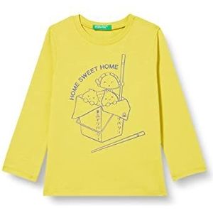 United Colors of Benetton T-shirt M/L 3ATNG105A lang shirt, Lime 159, 98 meisjes