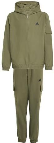 adidas Performance Trainingspak - Olive Strata/Wit - adidas Performance - 8 jaar (128) - Trainingspak