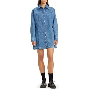 Levi's Shay Denim Jurk Vrouwen, Old 517 Blue X, S