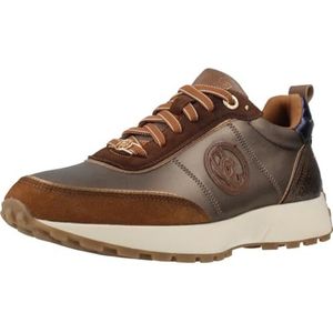 Carmela - 16269901-CAMEL - Leren Sportschoenen - Bruin - Plat - Veters - Casual