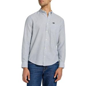 Lee button down overhemd voor heren, Blue Stripe, M