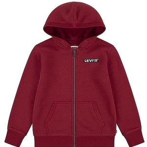 Levi's LVN Boxtab Full Zip 8ej762 Hoodie voor jongens, Rhythmic Red, 3 jaar