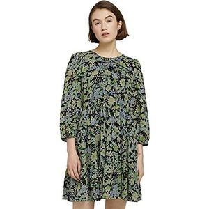TOM TAILOR Denim Dames Mini-jurk met patroon 1025708, 26824 - Flower Print, L
