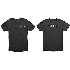 V Safety Staff T-Shirt - Zwart - Groot