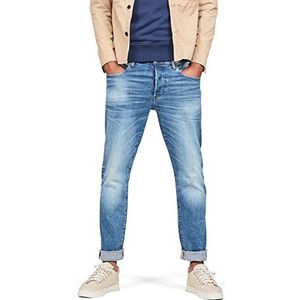 G-Star Raw heren Jeans 3301 Straight Classic',blauw (Autauthentiek Faded Blue B631-a817).,27W / 30L