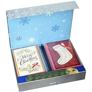 Hallmark Kerstkaartenset (24 stuks, handgemaakte kerstkaarten met enveloppen)