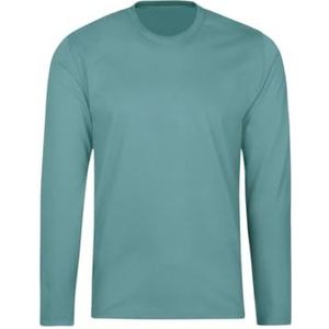Trigema Shirt met lange mouwen voor meisjes van 100% katoen - longsleeve - 536501, zeewier, 164 cm