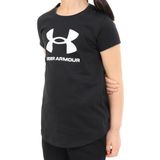 Under Armour Meisjes Live Sportstyle Graphic Short-Sleeve Graphics, Zwart, Large