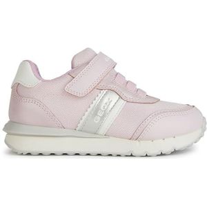 Geox J Fastics Girl B Sneakers voor meisjes, roze-wit, 34 EU