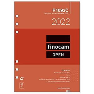 Finocam - Jaarnavulling 2022 weekoverzicht landschap januari 2022 tot december 2022 (12 maanden) 1000 - 155 x 215 mm Open Catalan