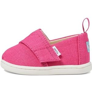 TOMS Klassieke Alpargata Loafer voor meisjes, Fuchsia Heritage Canvas, 3 UK Child