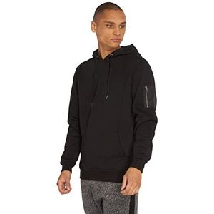 Urban Classics Heren Sweat Bomber Hoody Hoodie, zwart (black 7), XXL