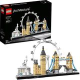 LEGO Architecture Londen Skyline Collectie Set met London Eye, Big Ben en Tower Bridge Modellen, Decoratie voor Huis of Kantoor, Cadeau-Idee 21034