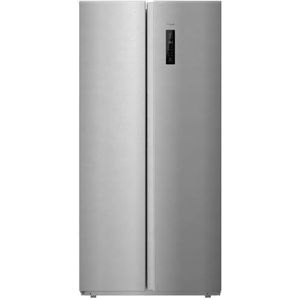 Cecotec American Refrigerator 2 Doors Bolero CoolMarket SBS 430 White E. Side by Side of 430 L, Multi Air Flow System, Total No Frost, Inverter Plus Motor [Energy Efficiency Class E ]