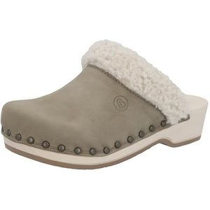 Berkemann Uniseks soft-Toeffler houten schoen, Kaki, 36 1/3 EU