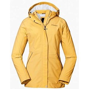 Schöffel Damesjack Eastleigh L, winddichte, ademende regenjas, urban outdoorjas, wandeljas met afneembare capuchon