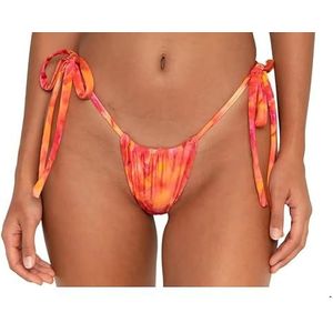 FAE House - Birdie Bikinibroekje - Bloom - Luxe Dames Zwemmode - Gebloemd Rood - 100% Duurzame Stoffen - Koude handwas - Maat S