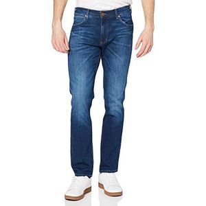 Wrangler heren Jeans Greensboro Jeans, Blauw (voor Real 027), 32W / 32L