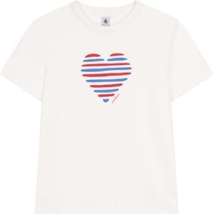 Petit Bateau T-shirt met korte mouwen voor dames, Wit, XXS