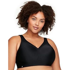 Glamorise - 1006 MagicLift - Sportbeha - Zwart - Grote Maten - Naadloos