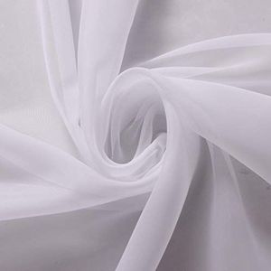 84 inch breed zuiver wit Voile Net Gordijn bruiloft laken Stof (puur wit, 84 ""breed X 50 meter lang)