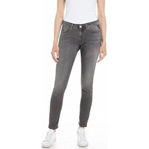 Replay New Luz Hyperflex Skinny fit jeans voor dames, 096, medium grijs, 29W / 30L