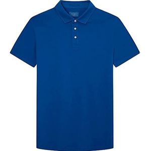 Hackett London Heren GMD Jersey Ss Polo Shirt, Bleu, XL