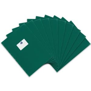Oxford A4 boekenkaft met etiket, groen, 10 stuks