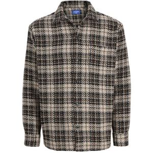 JACK & JONES Jorgreene Thread Check Overhemd Ls, zwart, XS