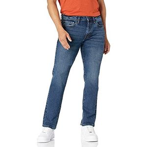 Amazon Essentials Men's Spijkerbroek met slanke pasvorm, Vintage wassing, 30W / 34L