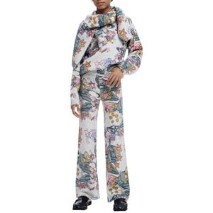 Stretchbroeken - Flare - Lange Broek - Elastische Tailleband - Arty Print