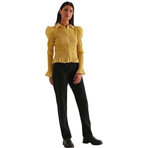 NA-KD Denim jeans voor dames met hoge taille, Zwart, 38 EU