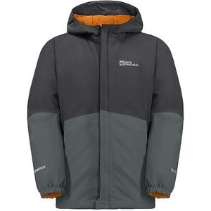 Jack Wolfskin Blocky K Kinderjas voor kinderen, uniseks, leisteen/groen, 176