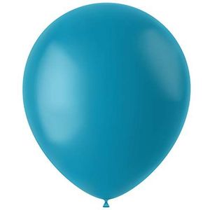 Folat - Ballonnen Calm Turquoise Mat 33cm - 100 stuks