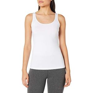 Dagi - Basic Cotton Tanktop - Wit - Dames