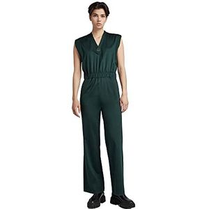 G-STAR RAW Wide Leg V Jumpsuit voor dames, groen (laub C813-4287), XS