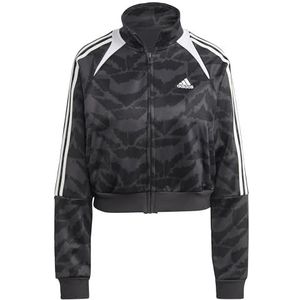 adidas Dames Track Top W Tiro Tt Lif, Carbon/Black/White/White, IC6649, 2XS