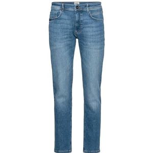 camel active Heren Regular Fit Jeans Houston Broek, Bleach Blue, 36W / 32L