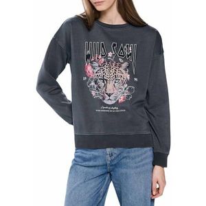 SPRINGFIELD Sweatshirt voor dames, Donkergrijs, S